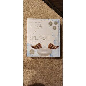 Viva La Splash Pool Float Angel Wings Gold And White